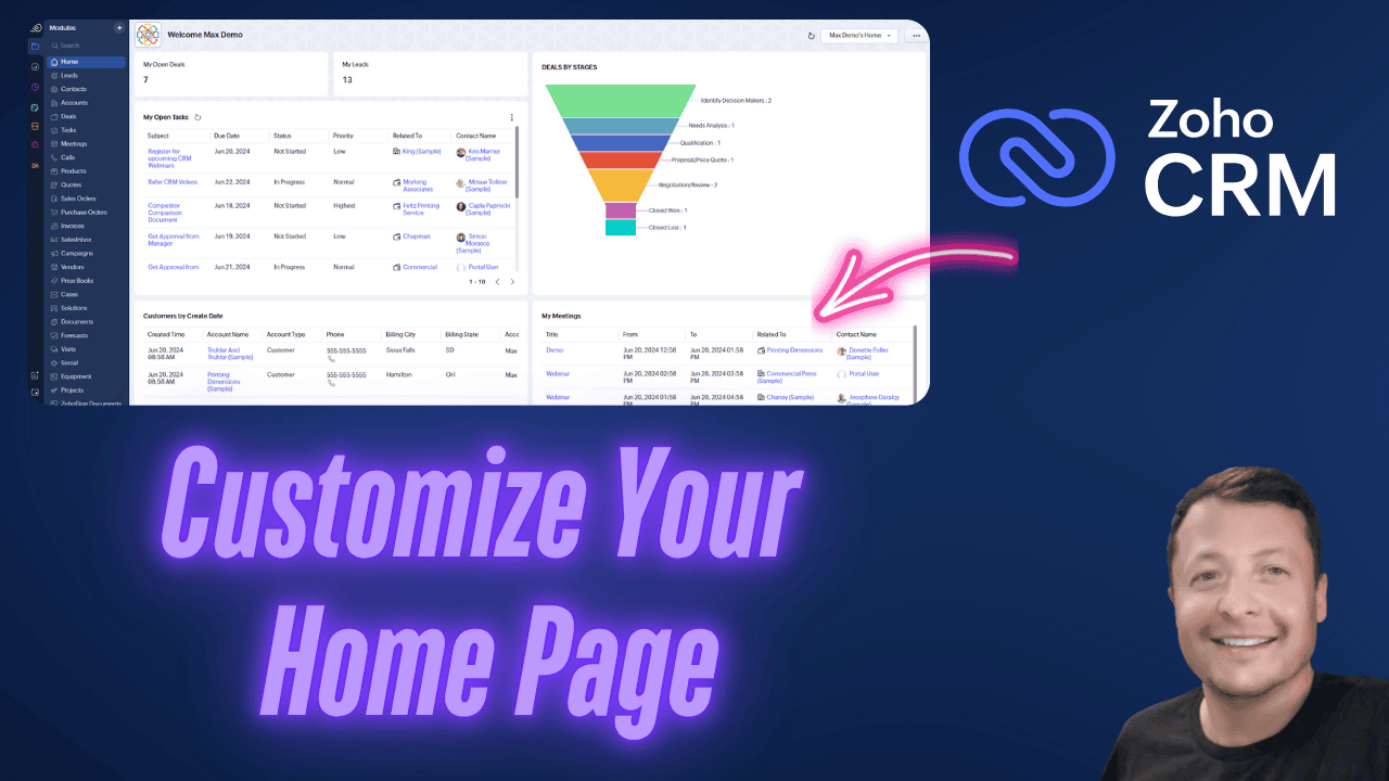 Why Your Zoho CRM Homepage Matters More Than You Think
